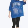 Camiseta oversize estampada – Azul Camiseta oversize estampada – Azul