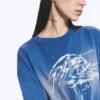 Camiseta oversize estampada – Azul Camiseta oversize estampada – Azul