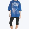 Camiseta oversize estampada – Azul Camiseta oversize estampada – Azul