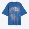 Camiseta oversize estampada – Azul Camiseta oversize estampada – Azul
