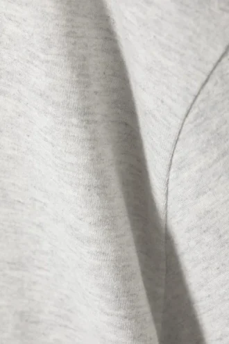 Camiseta oversize suave – Gris claro jaspeado