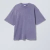 Camiseta oversize suave – Morado lavado Camiseta oversize suave – Morado lavado