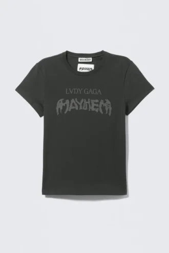 Camiseta para bebé Lady Gaga – Negro mate