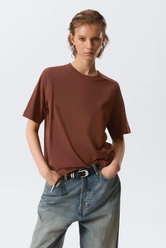 Camiseta Perfect Boxy – Marrón oxidado Camiseta Perfect Boxy – Marrón oxidado