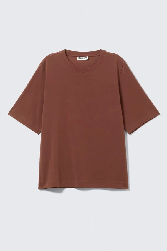 Camiseta Perfect Boxy – Marrón oxidado Camiseta Perfect Boxy – Marrón oxidado