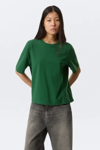Camiseta Perfect Boxy – Verde oscuro