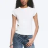 Camiseta raglán de manga corta – Blanco roto Camiseta raglán de manga corta – Blanco roto