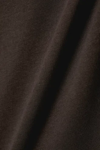 Camiseta sin mangas ajustada con tirantes y cuello redondo – Marrón oscuro