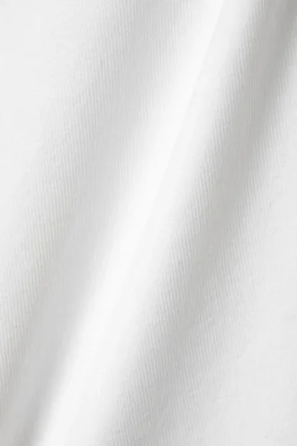 Camiseta sin mangas ajustada de algodón – Blanca
