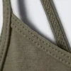 Camiseta sin mangas ajustada de algodón con cuello en V – Gris Camiseta sin mangas ajustada de algodón con cuello en V – Gris