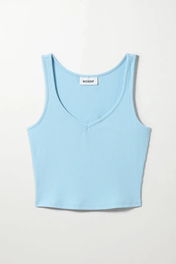 Camiseta sin mangas Novella – Azul claro Camiseta sin mangas Novella – Azul claro