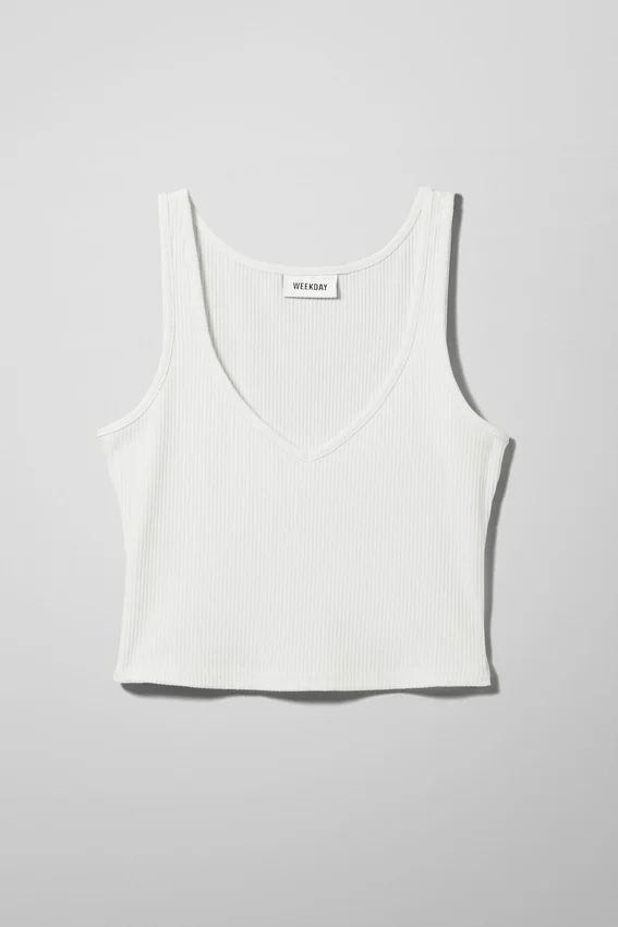 Camiseta sin mangas Novella – Blanca Camiseta sin mangas Novella – Blanca