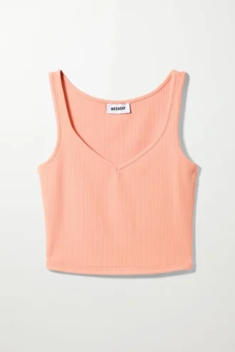 Camiseta sin mangas Novella – Melocotón