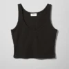Camiseta sin mangas Novella – Negro