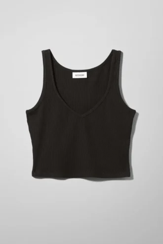 Camiseta sin mangas Novella – Negro