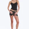 Camisola con tirantes y encaje – Negro Camisola con tirantes y encaje – Negro