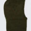 Capucha de punto con mezcla de mohair – Verde oscuro