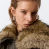 Chaleco bomber con capucha convertible – Gris oscuro Chaleco bomber con capucha convertible – Gris oscuro
