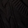 Chaleco de algodón con punto trenzado – Negro