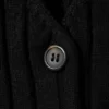 Chaleco de punto elástico con cuello en V – Negro Chaleco de punto elástico con cuello en V – Negro