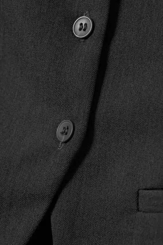 Chaleco de traje de corte entallado – Gris oscuro jaspeado Chaleco de traje de corte entallado – Gris oscuro jaspeado