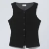 Chaleco de traje entallado – Negro Chaleco de traje entallado – Negro