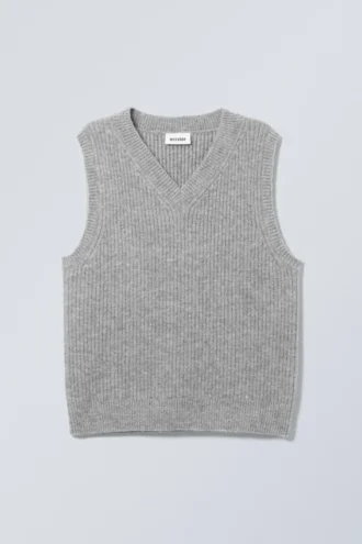 Chaleco Margo – Gris jaspeado