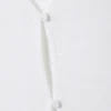 Chaleco sin mangas ajustado con botones – Blanco