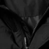 Chaqueta acolchada con capucha y ribete de piel sintética – Negro Chaqueta acolchada con capucha y ribete de piel sintética – Negro