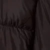Chaqueta acolchada con cuello – Marrón oscuro
