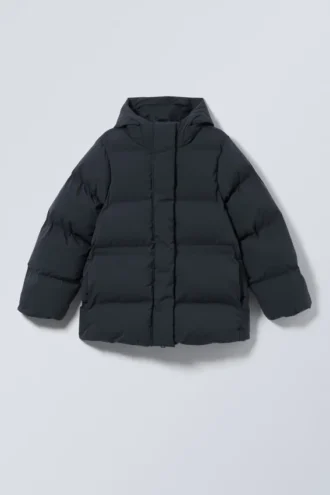Chaqueta acolchada entallada – Azul oscuro