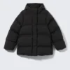 Chaqueta acolchada entallada – Negra Chaqueta acolchada entallada – Negra