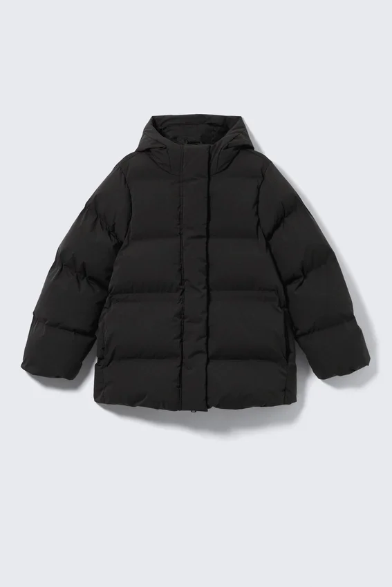 Chaqueta acolchada entallada – Negra Chaqueta acolchada entallada – Negra