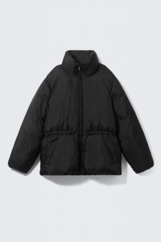 Chaqueta acolchada oversize – Negro