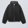 Chaqueta bomber con capucha Remy – Negro Chaqueta bomber con capucha Remy – Negro