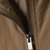 Chaqueta bomber de nailon de corte holgado – Marrón polvoriento Chaqueta bomber de nailon de corte holgado – Marrón polvoriento