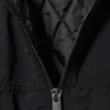Chaqueta bomber de nailon de corte holgado – Negro Chaqueta bomber de nailon de corte holgado – Negro