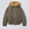 Chaqueta bomber holgada con capucha – Mole Dark Chaqueta bomber holgada con capucha – Mole Dark