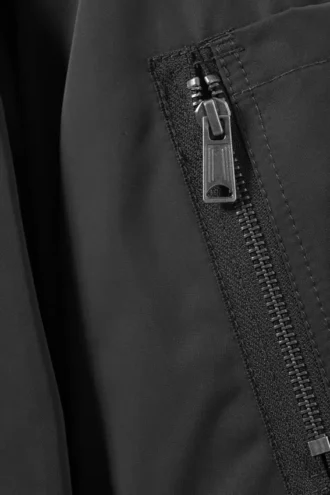 Chaqueta bomber oversize de sarga – Gris oscuro