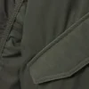 Chaqueta bomber oversize de sarga – Verde caqui oscuro Chaqueta bomber oversize de sarga – Verde caqui oscuro