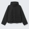 Chaqueta con capucha de corte holgado – Negro Chaqueta con capucha de corte holgado – Negro