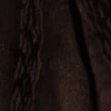 Chaqueta con cremallera de piel sintética – Marrón oscuro