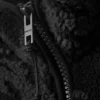 Chaqueta con cremallera y estampado jacquard – Negro – Tribal