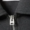 Chaqueta corta de mezcla de lana – Gris oscuro jaspeado