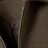 Chaqueta corta de mezcla de lana – Marrón oscuro Chaqueta corta de mezcla de lana – Marrón oscuro