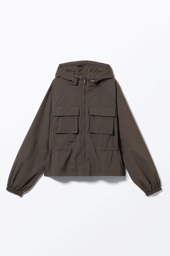 Chaqueta cortavientos de nailon – Gris oscuro Chaqueta cortavientos de nailon – Gris oscuro