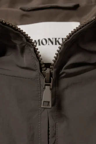 Chaqueta cortavientos de nailon – Gris oscuro