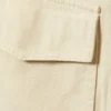 Chaqueta de algodón con mangas desmontables – Beige claro apagado Chaqueta de algodón con mangas desmontables – Beige claro apagado