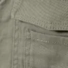 Chaqueta de algodón con mangas desmontables – Verde caqui claro deslavado Chaqueta de algodón con mangas desmontables – Verde caqui claro deslavado