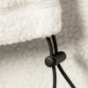 Chaqueta de forro polar con cremallera de corte holgado – Blanca Chaqueta de forro polar con cremallera de corte holgado – Blanca